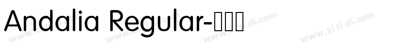Andalia Regular字体转换 Andalia Regular字体转换